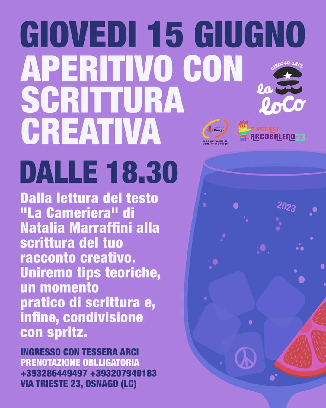 Aperitivo con scrittura creativa