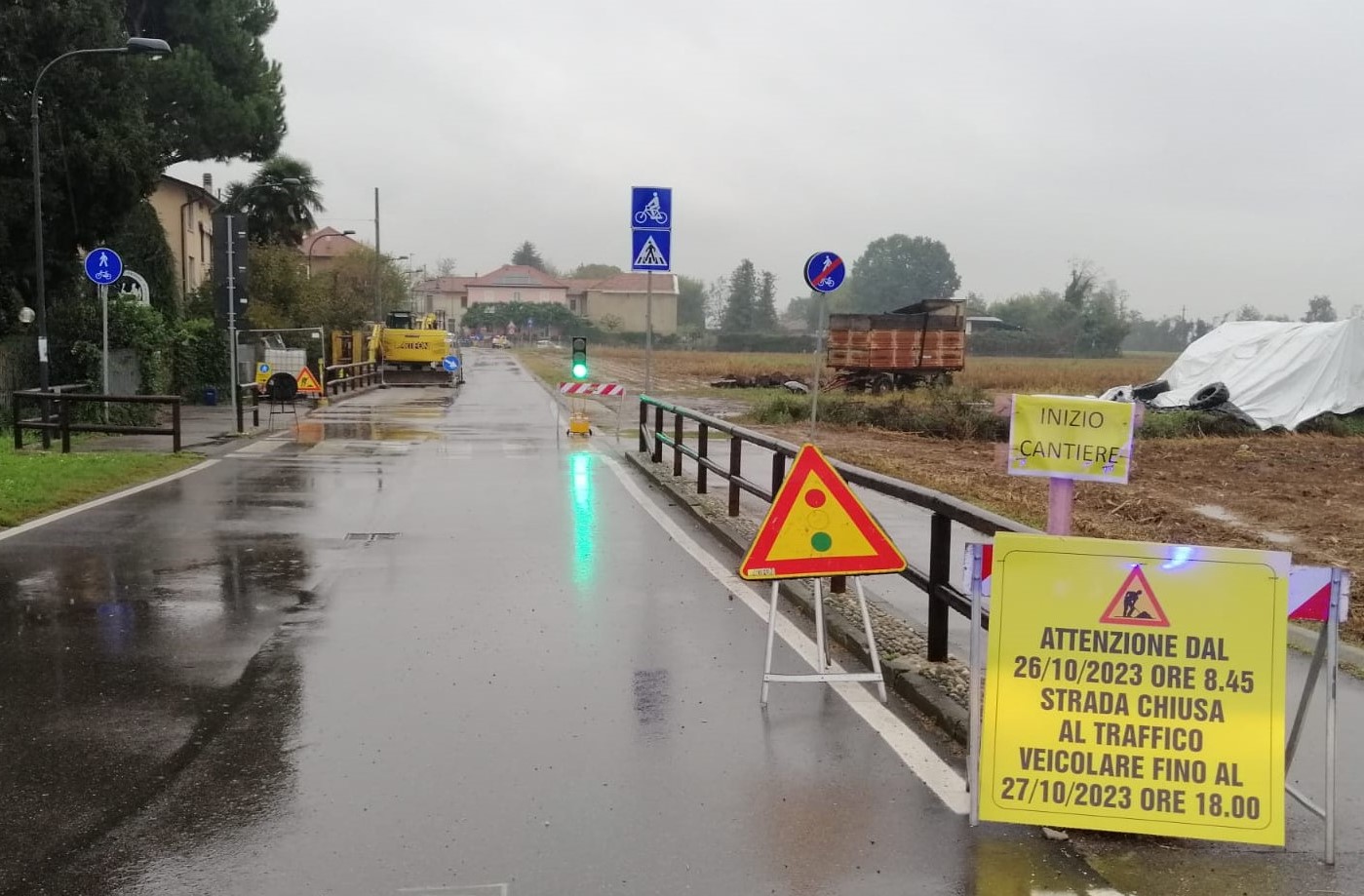 Lavori sulle reti idriche: strada chiusa per due giorni alle Orane