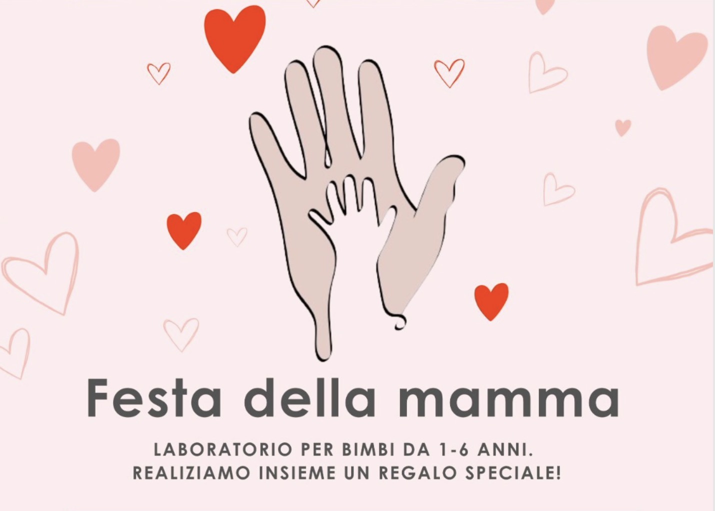 Un regalo per la Festa della Mamma, bambini in biblioteca