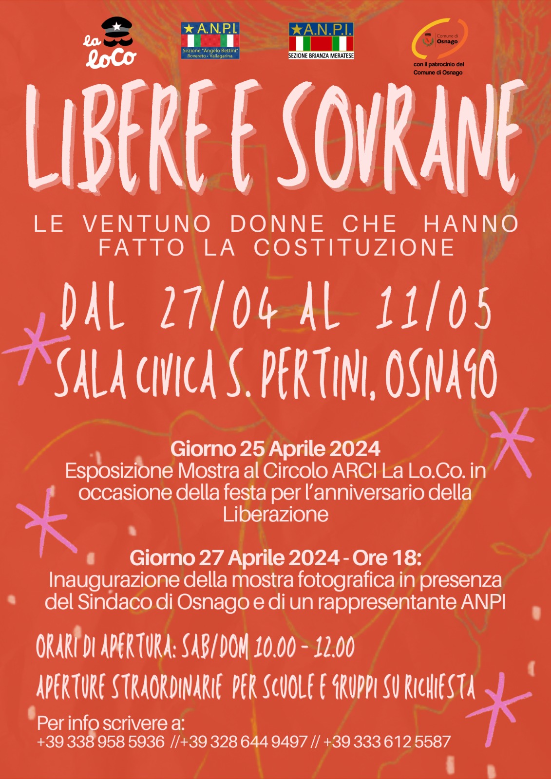 "Libere e sovrane. Le 21 donne della Costituzione", fino all'11 maggio