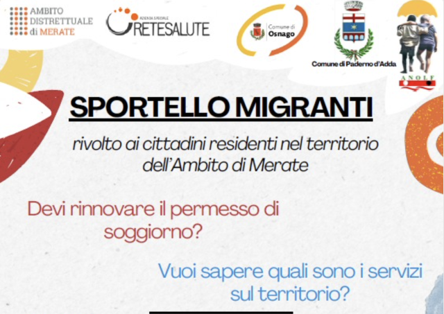 Sportello migranti: titoli e pratiche, riapertura dal 4 aprile in piazza Dante 
